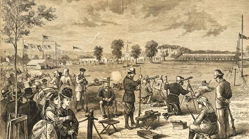 History of shooting sports in America تاریخچه ورزش تیراندازی shooting sport چینود