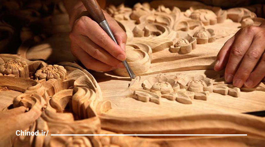 کنده‌ کاری روی چوب Wood carving چینود chinod