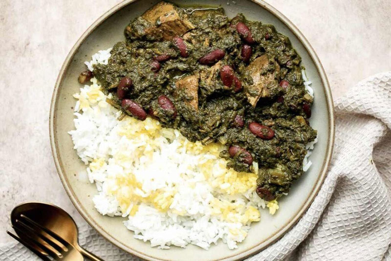 قورمه‌ سبزی Vegetable stew چینود chinod